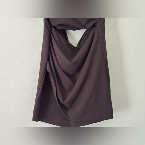 Zara Black Cut Out Mini Dress Thin Strap Size S Homecoming Night Out Party - Picture 7 of 11